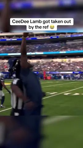 wasn’t expecting such an extreme collision #nfl #cowboys #dallascowboys #ceedeelamb 