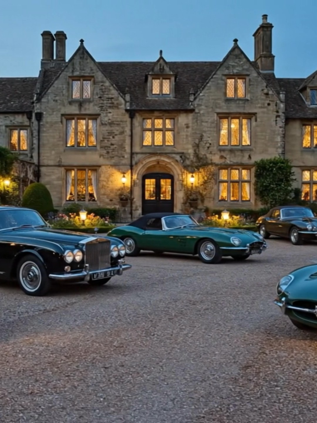 The drive for arrivals, a garden for staying all night.  #OldMoney  #LuxuryLifestyle  #TimelessElegance  #Manor #cinematic  #elegant  #elegance  #heritage  #Estate  #Lifestyle #vintage  #livingmybestlife #living  #manifesting  #manifestation  #manifest #manifestacion  #dream #oldschool  #visual  #gentleman  #Mood  #inspiration #inspiredawesomelife #inspirational  #style_category_mu  #SlowLiving #GoldenHour  #TimelessBeauty  #timeless  #architecture #vintagecars  #aestheticvideos  #Stillness  #nature  #AI #fountain