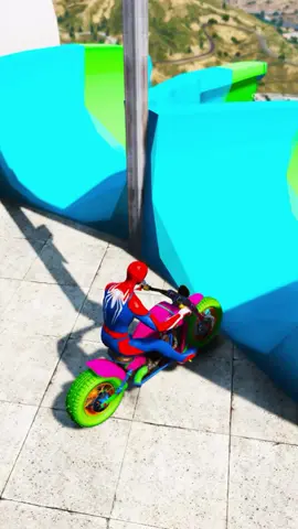 GTA V SPIDER-MAN_ Stunt Car Racing Challenge (Euphoria Physics_ Fails_ Jumps_ Funny Moments