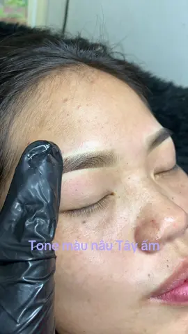 Tone màu nâu Tây ấm , kỹ thuật phun mày hạt mịn #pmu #xuhuongtiktok #phunxamthammy #tiktok 
