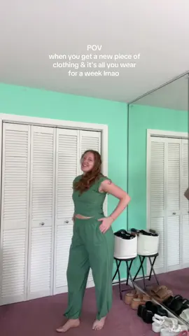 should i wash it now?? lol  @Free People @FP Movement #fpmovement #fpset #teal #tealset #redheadthriving #connecticut #fyp #viral 
