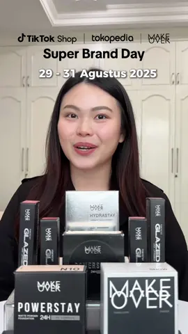 SUPER BRAND DAY diskon up to 70%! Kapan lagi bisa restock produk viral Make Over dengan harga miring 😉 Catet tanggalnya ya Gorg di 29-31 Agustus 2025 #Makeoverid #MyMastershade #MakeOverMastershade #SuperBrandDay 