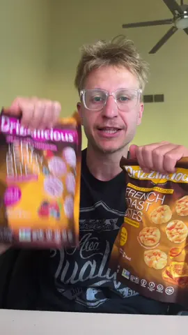 Two new drizziliscious flavors, very berry and French toast 