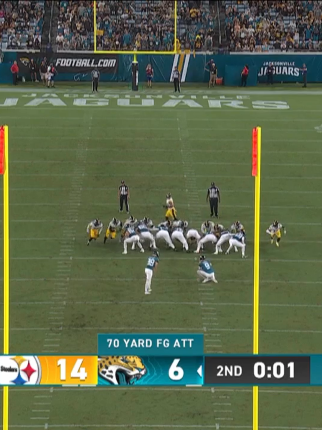 CAM LITTLE NAILS A 70-YARD FIELD GOAL! ##NFL #JacksonvilleJaguars #Jaguars #Jacksonville #CamLittle #NFLPreseason #FieldGoal #Sports