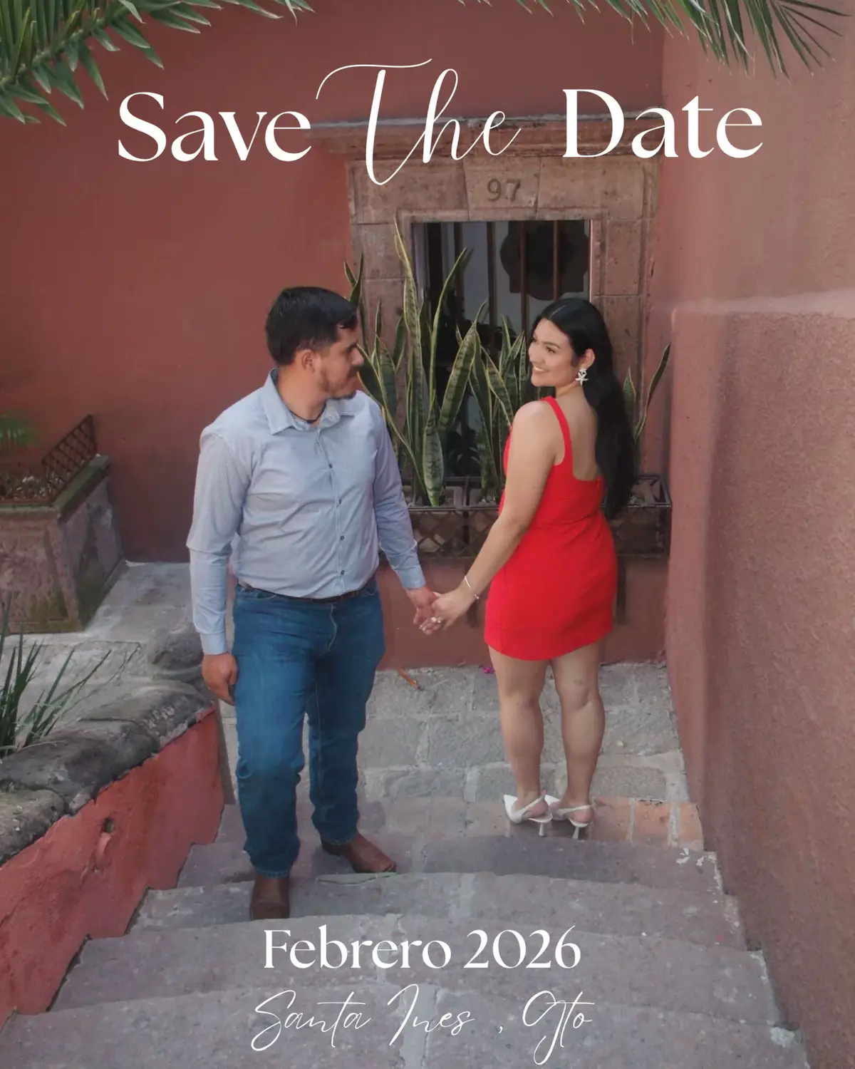 2 años después, el día que tanto soñamos se hará realidad 🤍 Save The Date para dar el “sí” mas importante de nuestras vidas.  Empieza la cuenta regresiva                                                         @guadalupesoto01 