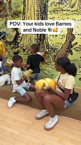 Did some back to school shopping today, grabbed some lunch, and then my babies asked to go to @Barnes & Noble 🥰 