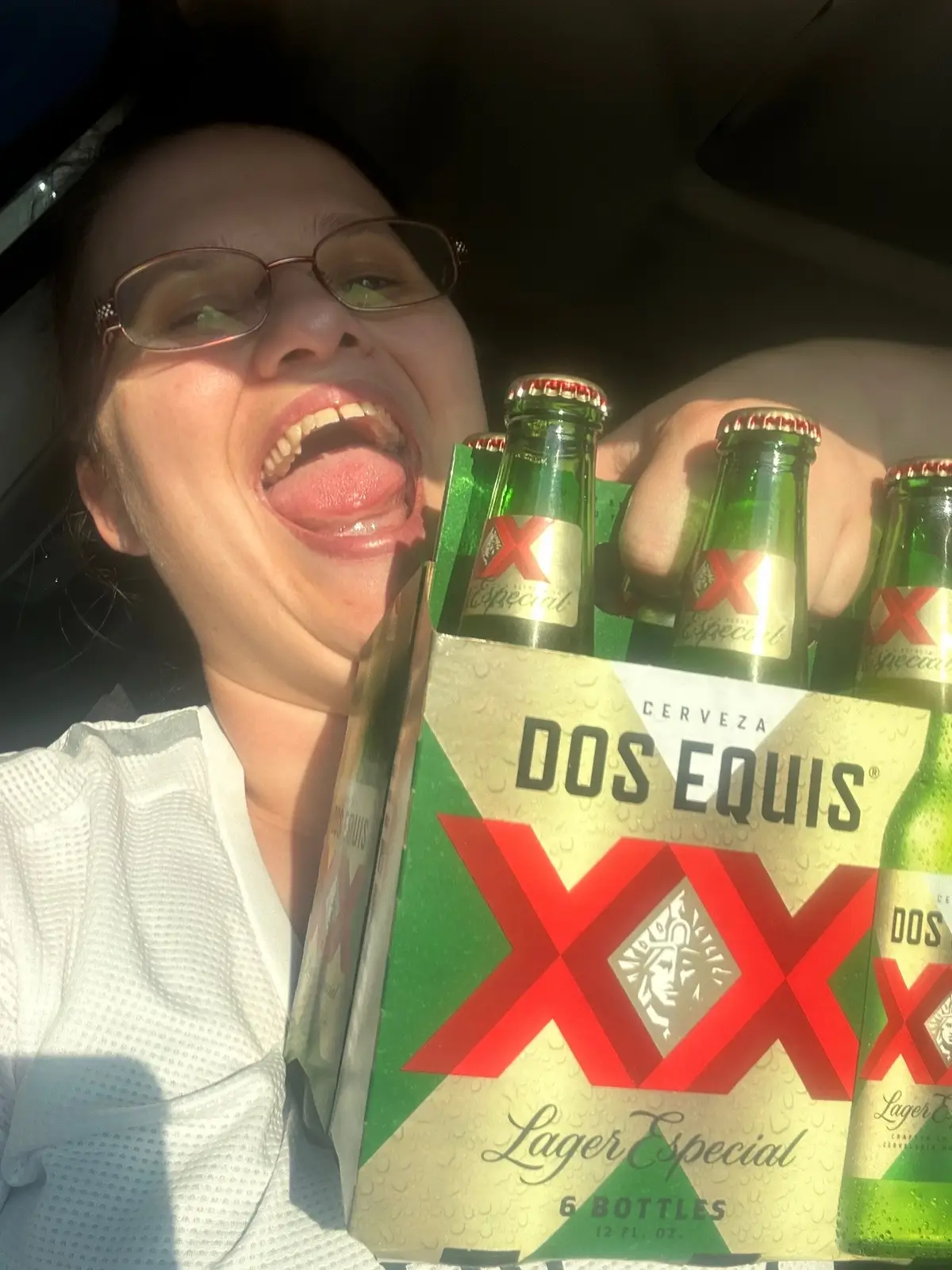 Got to happy love my #dosequis beer and that Mountain Dew drink was interesting 