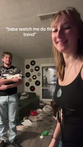 the cat hit it better than me 😭 #olebrandselect #fyp #xyzbca #piercetheveil #couples 