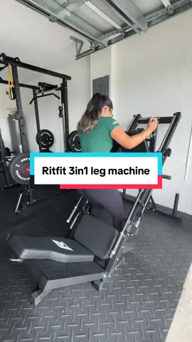 3in1 leg machine for a full leg day workout! #legday #legpress #hacksquats #homegymequipment #homegym 
