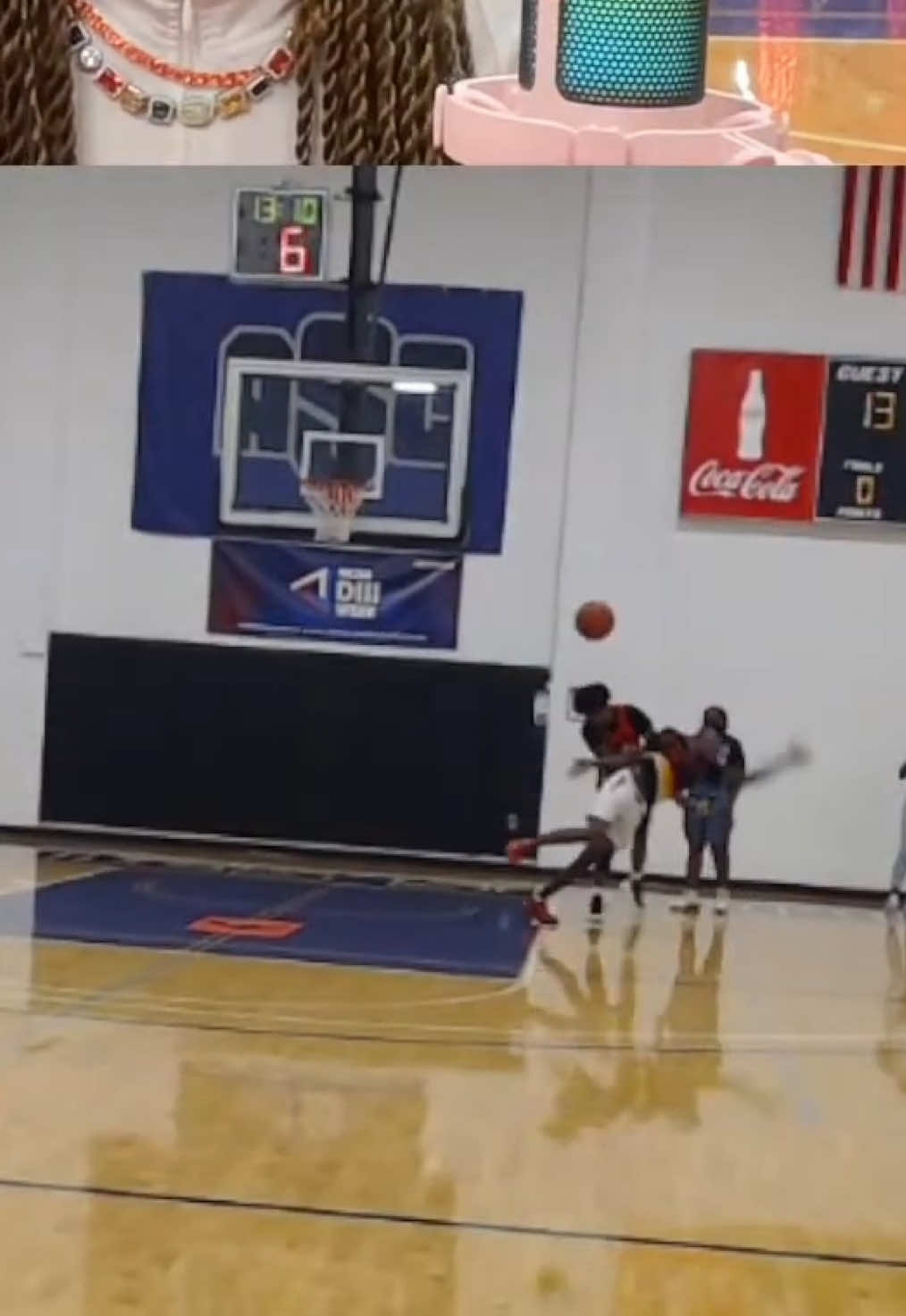 I was speechless 😂😂 #basketball #foul #1v1 @Action No Mercy 