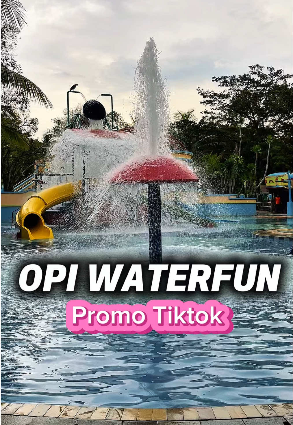>> Tiket OPI Waterfun lebih hemat belinya lewat Tiktok, caranya tinggal klik tag lokasi aja ya 🥰 #JelajahHepi >> #jelajahliburan #opiwaterfun #berenang #wahanaair #banyuasin #opiwaterfunPalembang      