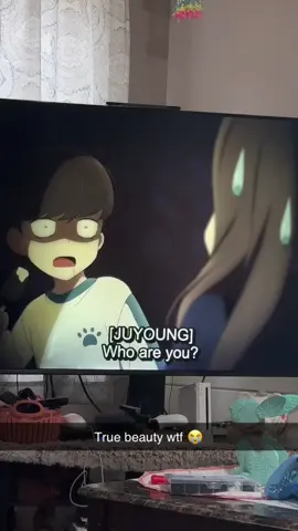 WHO ARE YOU?!?! 😭✋ #fyp #truebeauty #anime 