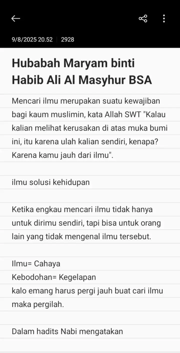 ما شاء الله لا قوة الا بالله🌹♥️ Terjemahan dari Ustadzah Dzulaiqoh Muhammad 📍Daar Fatma  8 Agustus 2025 #daarfatma #hubabahummuzein #muftitarim #habibalialmasyhur 