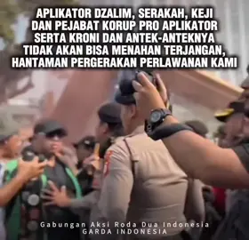 KALIAN APLIKATOR KEJI SERAKAH, PEJABAT KORUP PRO APLIKATOR DAN ANTEK-ANTEK APLIKATOR, TIDAK AKAN BISA HENTIKAN PERGERAKAN DAN PERLAWANAN GARDA INDONESIA. #fyp #ojol #ojekonline #ojekonlineindonesia #ojekonlineviral #ojoltiktok #ojolviral #ojolrevolusi #ojolgarda #gardaojol #gardarevolusi #gardapetarung #gardaindonesia #gardavsaplikator #garda #ojolvsaplikator #advokasiojol #advokatojol #hukumojol #revolusiojol #ojolbergerak #offbidmassal #perpputransportasionline #potongan10persen #solidaritasojol #massaojol #ojolpetarung