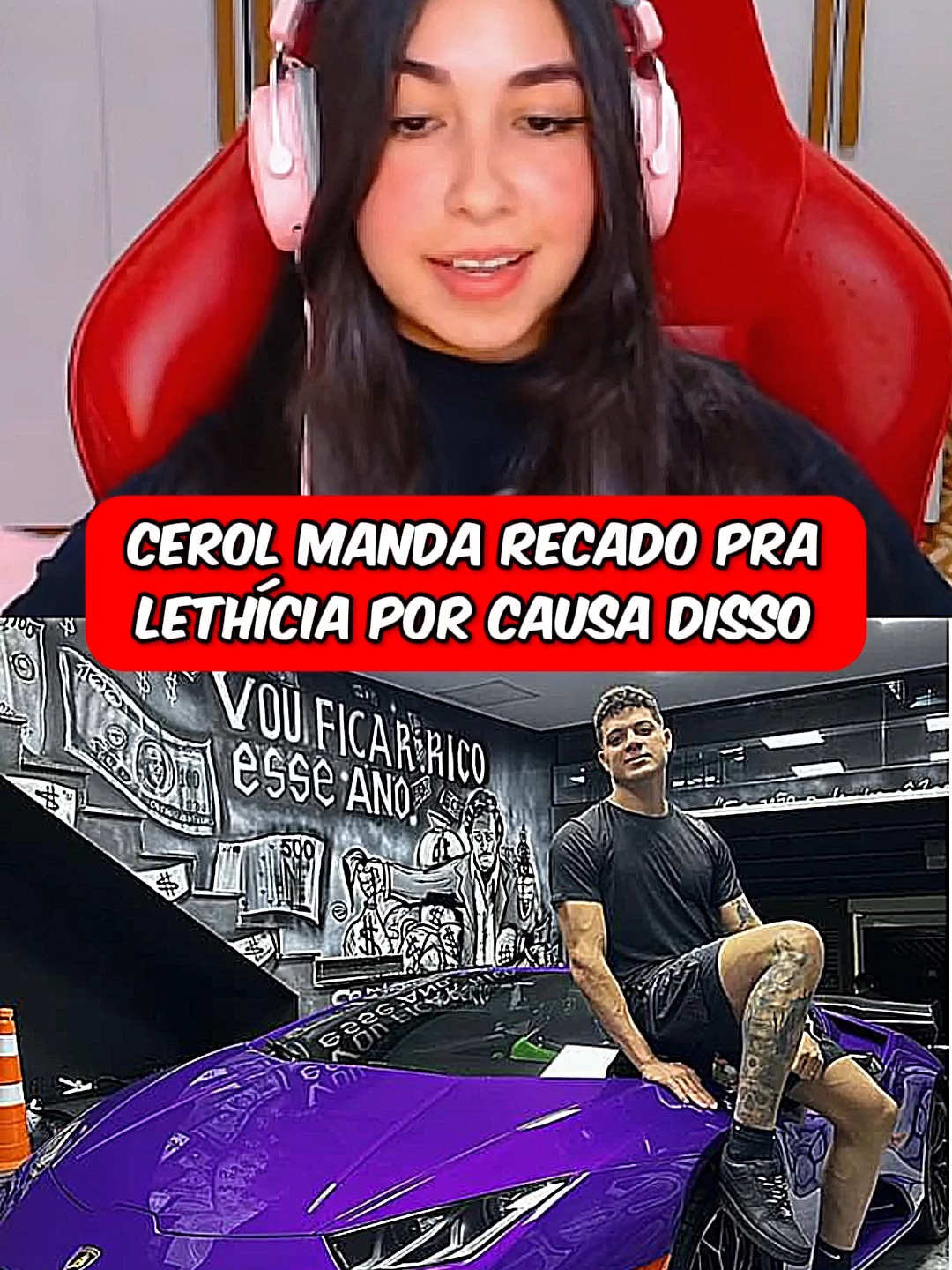 cerol manda recado pra lethícia por causa do bruxo #cerol #lethiciaxff #bruxo #live #treta