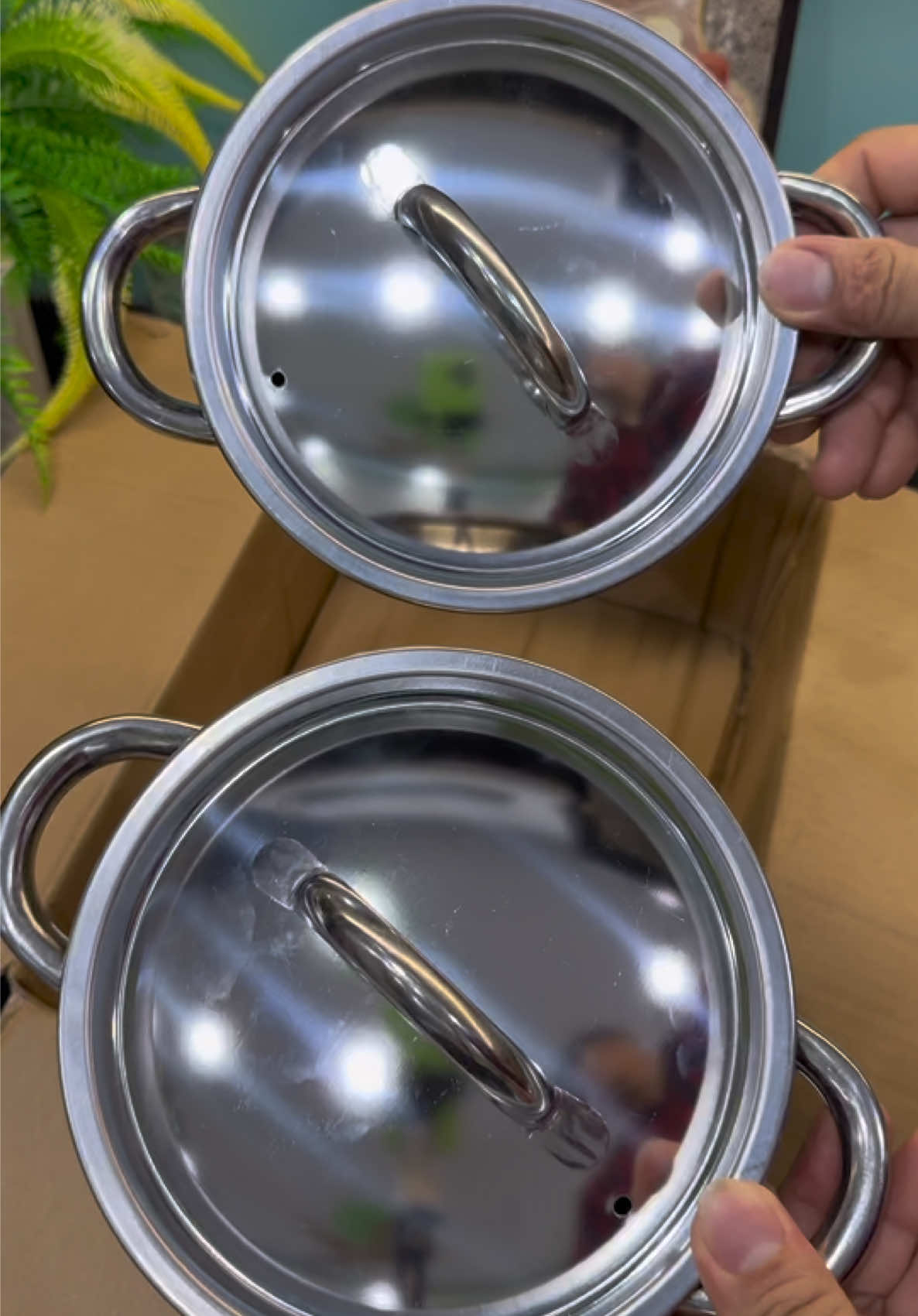 Combo 2 nồi inox dày 18cm chỉ 99k miễn ship#emkieutaphoa #noiinox #noiinoxcaocap #noiinox304