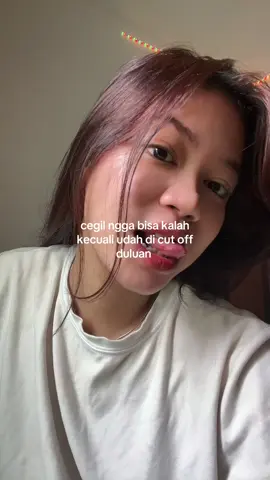 belum di cut off belum berenti dia