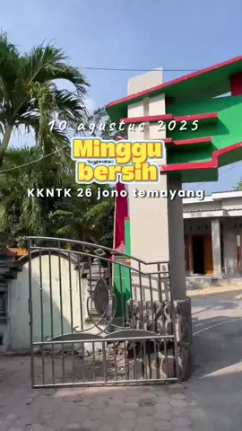 Minggu 10 Agustus 2024 KKNTK 26 menyapu, mengepel, dan menyegarkan Balai Desa—hasil kebersihan nyata, semangat luar biasa! 🧹✨ #MingguBersih #KKNTK26#kkntkunigoro2025 #kknjonotemayang 