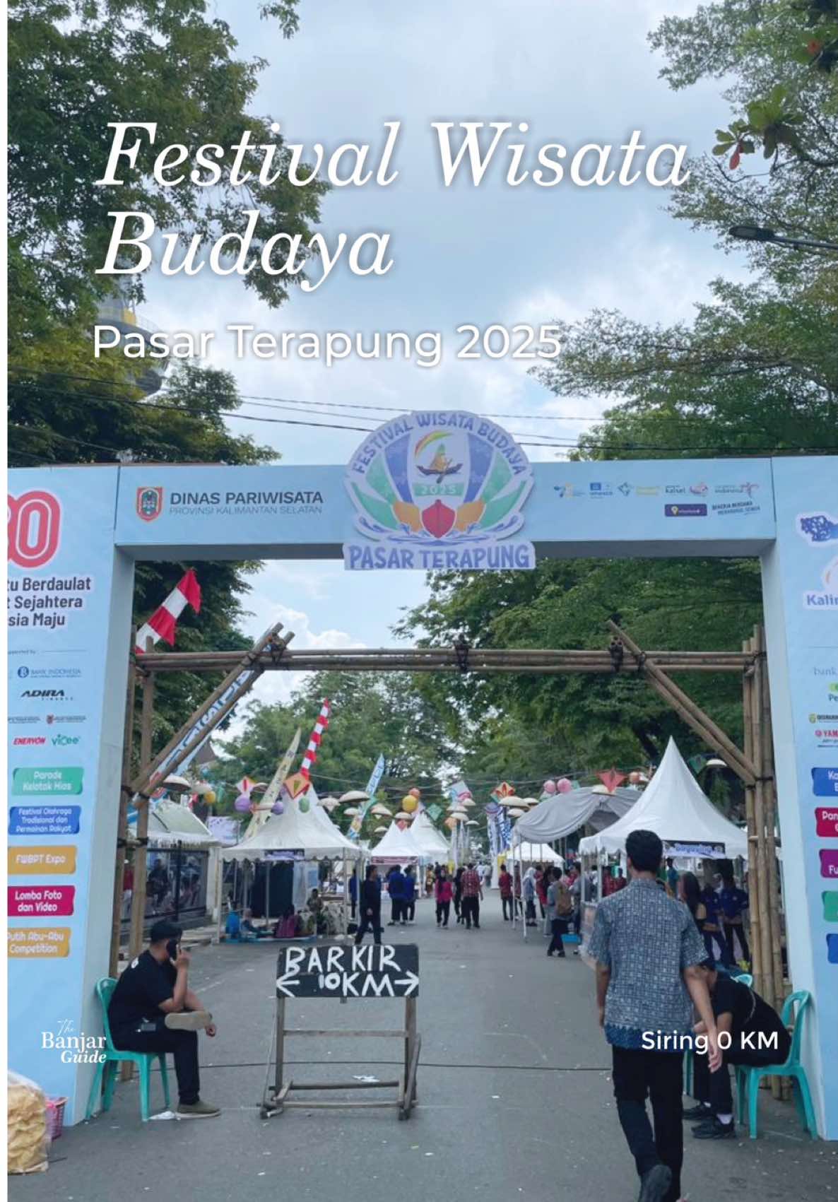 🚨 Hari ini terakhir! Festival Pasar Terapung 2025 masih rame—enggrang, lukisan lokal, jajanan khas, pusaka bersejarah, sampai spot foto keren buat kamu. 💛 Jangan tunggu tahun depan, datang sekarang dan nikmati sendiri vibes-nya! #BanjarGuide #FestivalPasarTerapung #Banjarmasin #WisataBanjarmasin #EventBanjarmasin #WisataKalimantan #KalimantanSelatan           