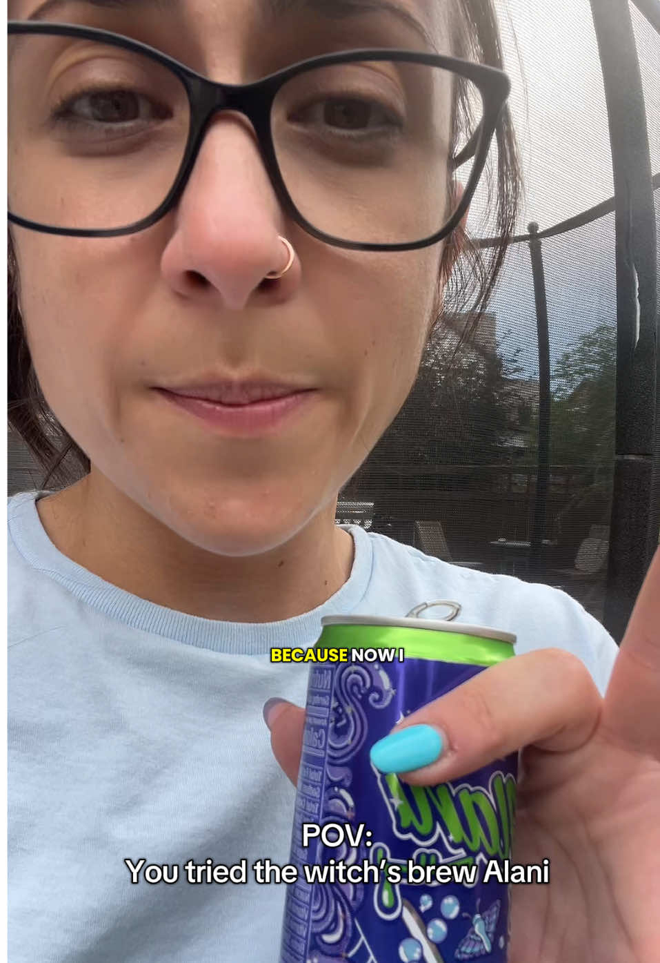 Is it possible I am living outside of my body now? #alani #witchsbrew #energydrinks #caffeine #relatable #fyp 
