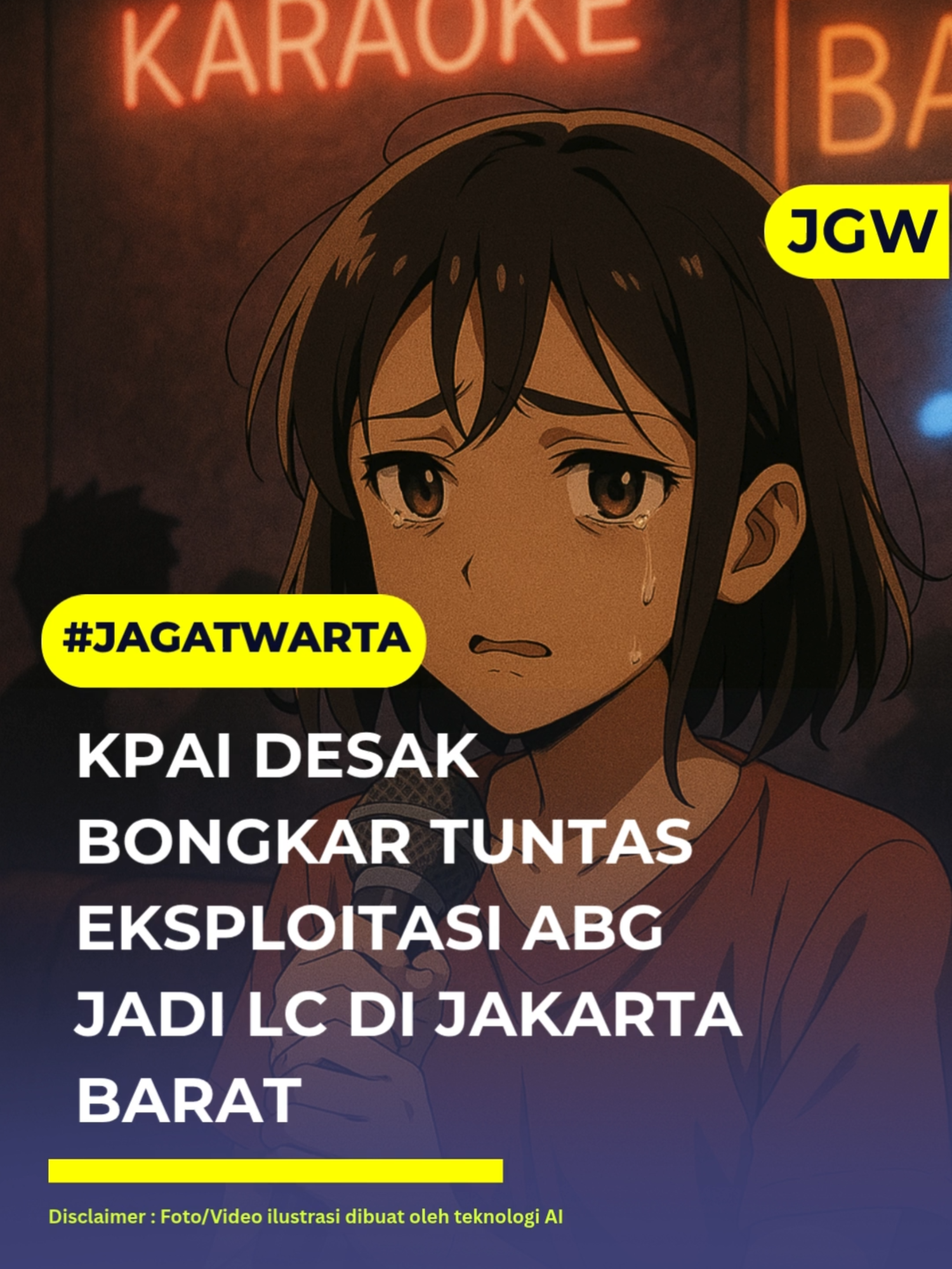 JAGAT WARTA - Kasus eksploitasi anak kembali mencoreng wajah Ibu Kota. Di Jakarta Barat, seorang ABG berusia 15 tahun menjadi korban, dipaksa bekerja sebagai Ladies Companion (LC) di sebuah tempat hiburan malam. Komisi Perlindungan Anak Indonesia (KPAI) bereaksi keras, mendesak pihak kepolisian untuk mengusut kasus ini hingga ke akarnya. Penangkapan mucikari dan sejumlah pekerja hiburan malam yang terlibat adalah langkah awal yang patut diapresiasi, namun KPAI menekankan bahwa penindakan harus menjangkau seluruh jaringan, termasuk pemilik tempat hiburan, yang turut bertanggung jawab atas terjadinya tindak pidana ini. Kasus ini bukanlah insiden tunggal, melainkan cerminan dari sistem eksploitasi yang terstruktur dan merajalela. Anak-anak yang seharusnya berada di bangku sekolah atau menikmati masa remajanya, justru menjadi komoditas untuk mengeruk keuntungan. Keberadaan ABG di tempat hiburan malam menunjukkan adanya kegagalan dalam pengawasan, baik dari keluarga, lingkungan, maupun pihak berwenang. KPAI menegaskan bahwa perlindungan anak harus menjadi prioritas utama. Mengusut tuntas hingga ke pemilik bisnis adalah cara untuk memberikan efek jera, agar tidak ada lagi pihak yang berani menjadikan anak-anak sebagai korban. Eksploitasi anak adalah kejahatan serius yang melanggar hak asasi manusia. Diperlukan sinergi yang kuat antara aparat penegak hukum, KPAI, dan masyarakat untuk membongkar sindikat-sindikat seperti ini. Kita tidak bisa hanya berfokus pada pelaku di lapangan, tetapi juga harus memutus rantai pasok dari hulu ke hilir. Kasus di Jakarta Barat ini adalah momentum penting untuk menunjukkan bahwa negara tidak main-main dalam melindungi generasi penerus bangsa dari kejahatan yang merampas masa depan mereka. #EksploitasiAnak #KPAI #StopEksploitasi #Viral #Jagatwarta #jagatmewartakan #jgwarta Suka dengan konten ini, ikuti kami juga di Instagram 	: @jagat.warta TikTok		    : @jagat.warta