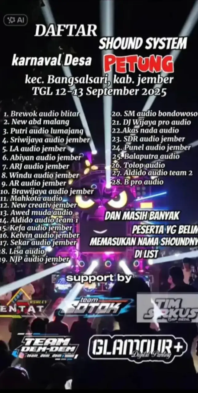 info perhoregkan bolo 😁 #jember24jam #jembertiktok #soundhoreg #ceksound #soundviral #fypシ #fyp 