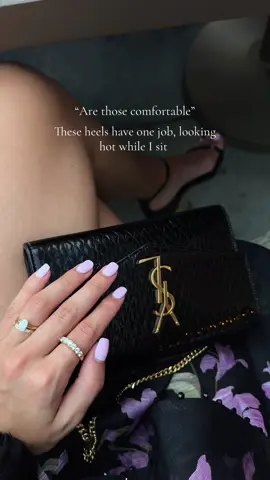 These are professional sitting shoes #yslheels #designerheels 