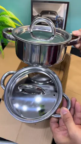 Combo 2 nồi inox dày 18cm chỉ 99k miễn ship#emkieutaphoa #noiinox #noiinoxcaocap #noiinox304
