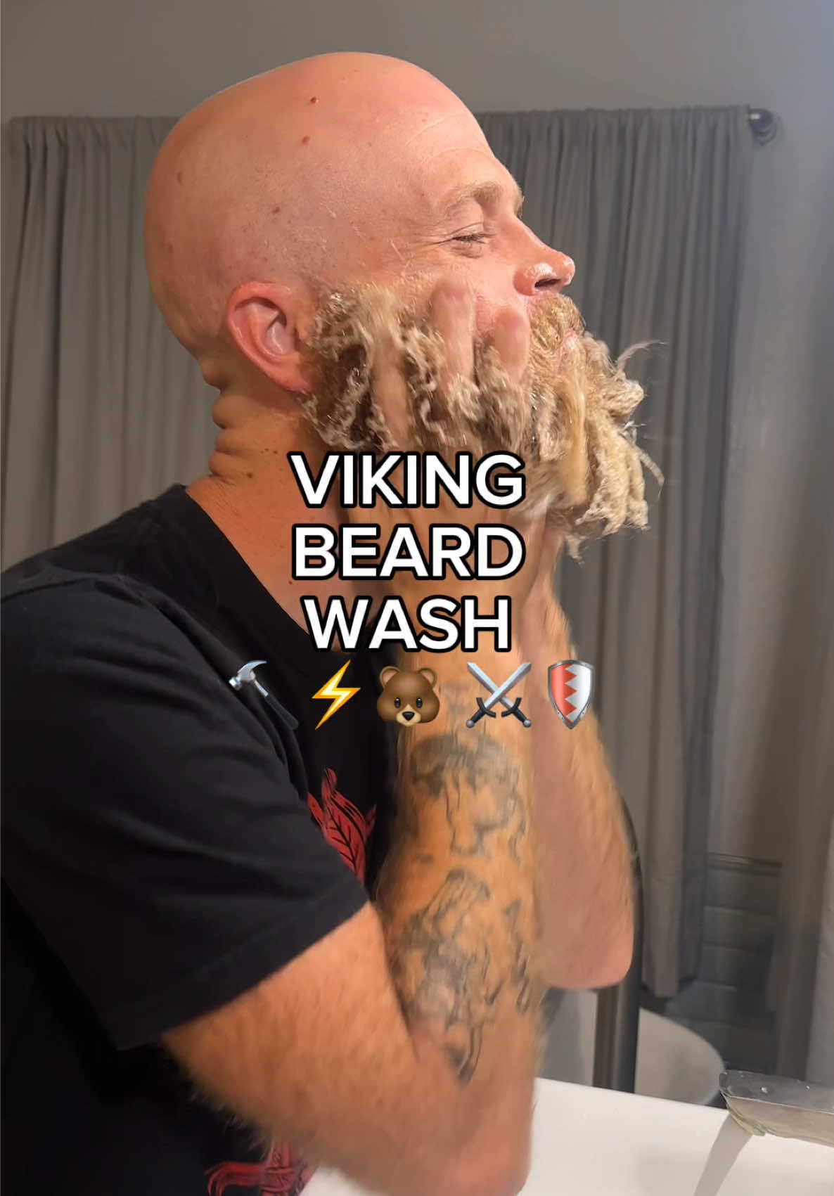 10/10 would recommend this beard wash! 🗡️ #beard #viking #farmlife 