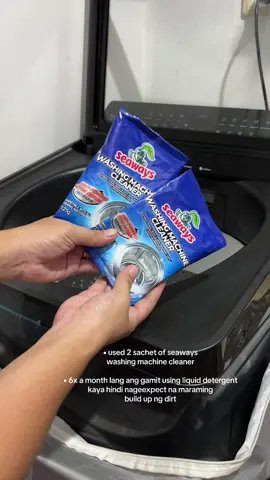 tub clean our 5-month old automatic washing machine using Seaways Washing Machine Cleaner! ✨ #washingmachine #washingmachinecleaner #seawayswashingmachinecleaner #seaways #tubcleaning 