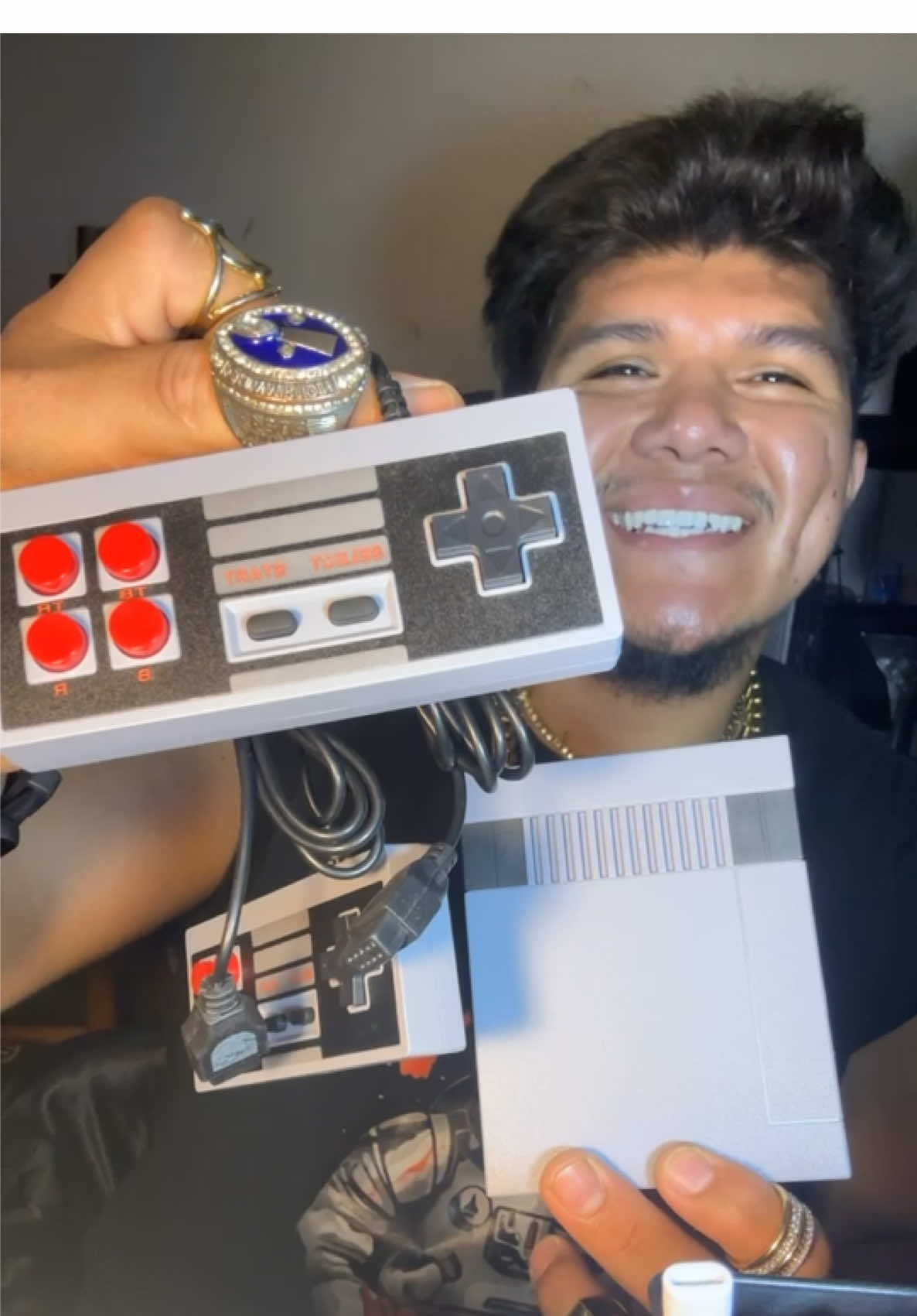 Great, here’s a shoppable video script for Video Game Console AV2.4G Wireless Controller 620 Games Without Repetition 8 Bit Nostalgic FC Game Console:  ---  ##[Scene 1: Hook]## Prepare yourself for a blast from the past with this **amazing console**! ##[Scene 2: Body]## This **retro mini console** comes preloaded with **620 classic games**, offering endless hours of nostalgic fun and epic battles with your childhood favorites. Imagine diving into your old collection and reliving those forgotten gems. Perfect for rekindling those Saturday morning vibes or filling in those gaps in your gaming history. ##[Scene 3: Call to Action]## Shop now and experience the magic of the **80s and 90s gaming**!  😎🔥  #games  #game #games  #gaming  #gamestiktok  #GamerGirl  #gametok  #gameman  #gamekids  #gameplay  #videogames  #videogamelover  #videogame #tiktokshop #tiktokshopping  #tiktokshopfinds #birthdaygift #gift #anniversarygift #giftideas #birthday #weddinggift #gifts #Love #giftforher #giftbox #giftsforher #graduationgift #anniversary #giftsforhim #birthdaygifts #giftforhim 