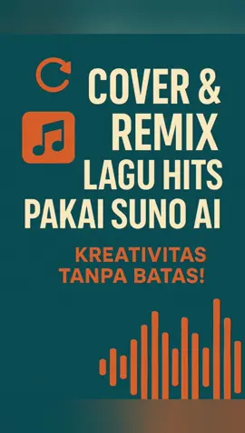 Cover & Remix Lagu Hits Pakai Suno AI — Kreativitas Tanpa Batas 🎶 Suno AI sekarang nggak cuma bisa bikin lagu dari nol, tapi juga bisa dipakai untuk cover dan remix lagu hits sesuai gaya kita sendiri. Tapi, sebelum mulai, ada hal penting yang harus kamu tahu 👇 --- 1️⃣ Apa Itu Cover & Remix di Suno AI? Cover: Mengaransemen ulang lagu yang sudah ada, biasanya mempertahankan melodi utama tapi ganti suara, instrumen, atau gaya musik. Remix: Mengubah lagu secara signifikan, misalnya dari pop jadi EDM, menambah beat, atau memotong bagian tertentu biar lebih ngegas. --- 2️⃣ Legalitas & Hak Cipta ⚠️ Lagu hits biasanya dilindungi hak cipta. Untuk dipublikasikan (Spotify, YouTube, dll.), pastikan: Gunakan lagu yang sudah public domain atau berlisensi bebas. Atau gunakan platform yang punya sistem lisensi cover (contoh: YouTube dengan Content ID). Kalau cuma untuk latihan, kreasi pribadi, atau posting di media sosial non-komersial, umumnya lebih aman. --- 3️⃣ Cara Cover Lagu Hits di Suno AI 💡 Langkah singkat: 1. Pilih lagu target. 2. Tulis prompt: deskripsikan genre, tempo, dan instrumen yang ingin dipakai. 3. Upload atau masukkan nada/melodi acuan (jika fitur input melodi tersedia). 4. Pilih gaya vokal (misalnya: “female soft pop voice” atau “male raspy rock voice”). 📝 Contoh Prompt Cover: 