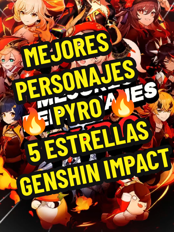Mejores personajes 5 estrellas PYRO 🔥 en Genshin Impact.  3 Personajes más rotos de 5 estrellas del elemento pyro de Genshin Impact. .  .  .  .  .  Eu bandita, sabes cuales son los mejores personajes 5 estrellas del elemento pyro de genshin Impact? Pues en este video te ablare de ellos siendo con mucha diferencia Mavuika el mejor personaje del elemento pyro de genshin. #hoyocreators #genshinimpact33 #genshinguide #mavuika #mavuikagenshinimpact #genshinedits #genshintok #creatorsearchinsights 