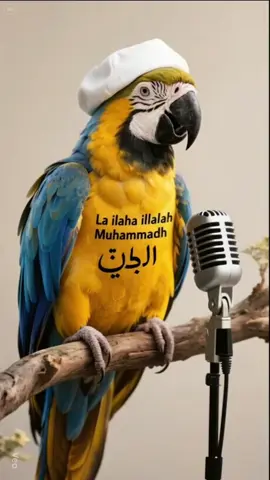 TikTok please don't under Review My parrot Video | #IslamicLipSync #ParrotVibes #LipSyncBird #TalkingParrot #KalmaParrot 