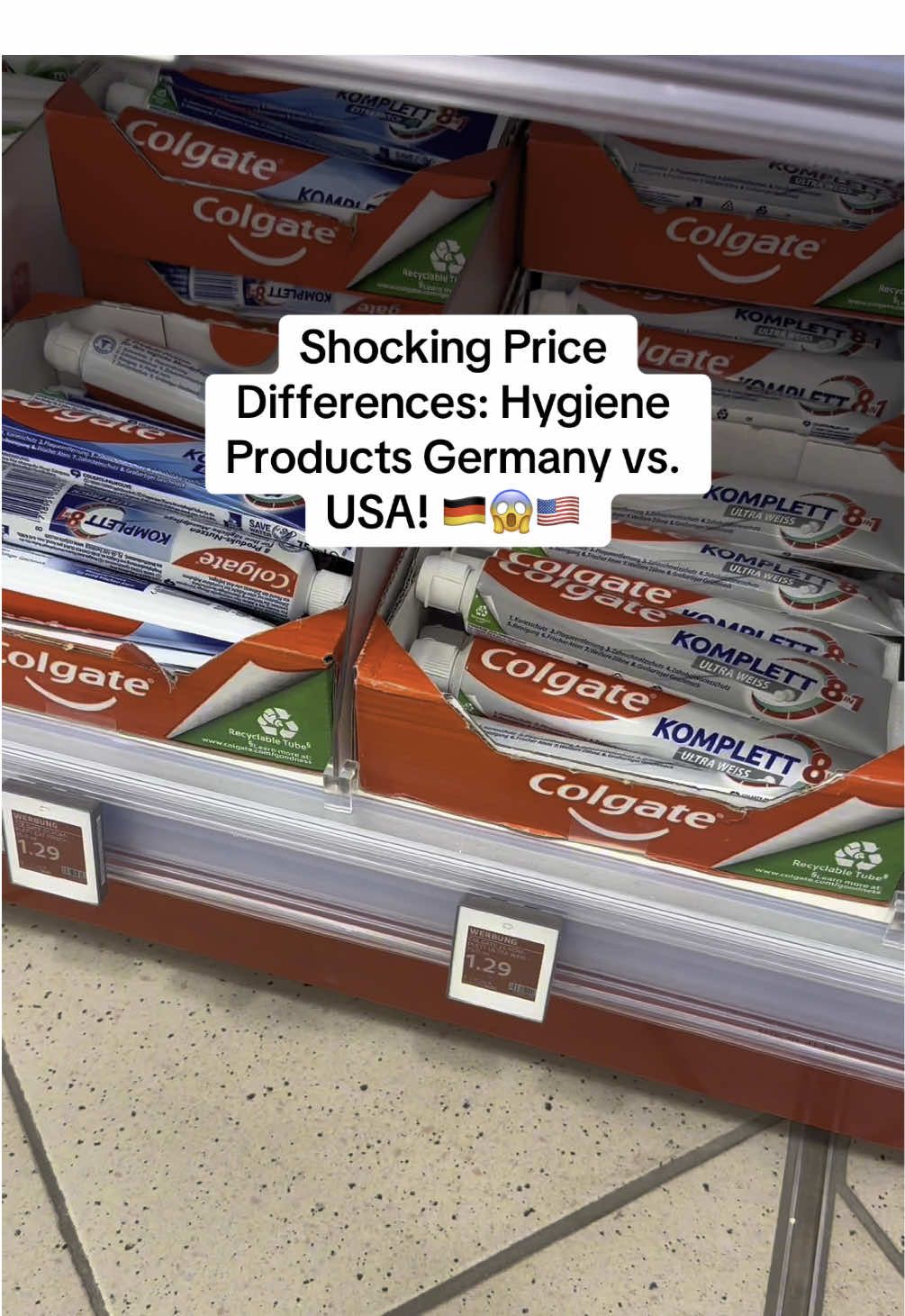 Soap, toothpaste, deodorant, mouthwash — all for less than 2 euros in Germany?! 😲 Meanwhile, in the US, prices are way higher. What’s the secret? 🇩🇪💸 #AffordableHygiene #germanyvsusa #germandrugstores #drugstore #germany #fyp #deutschland #foryou #hygiene 