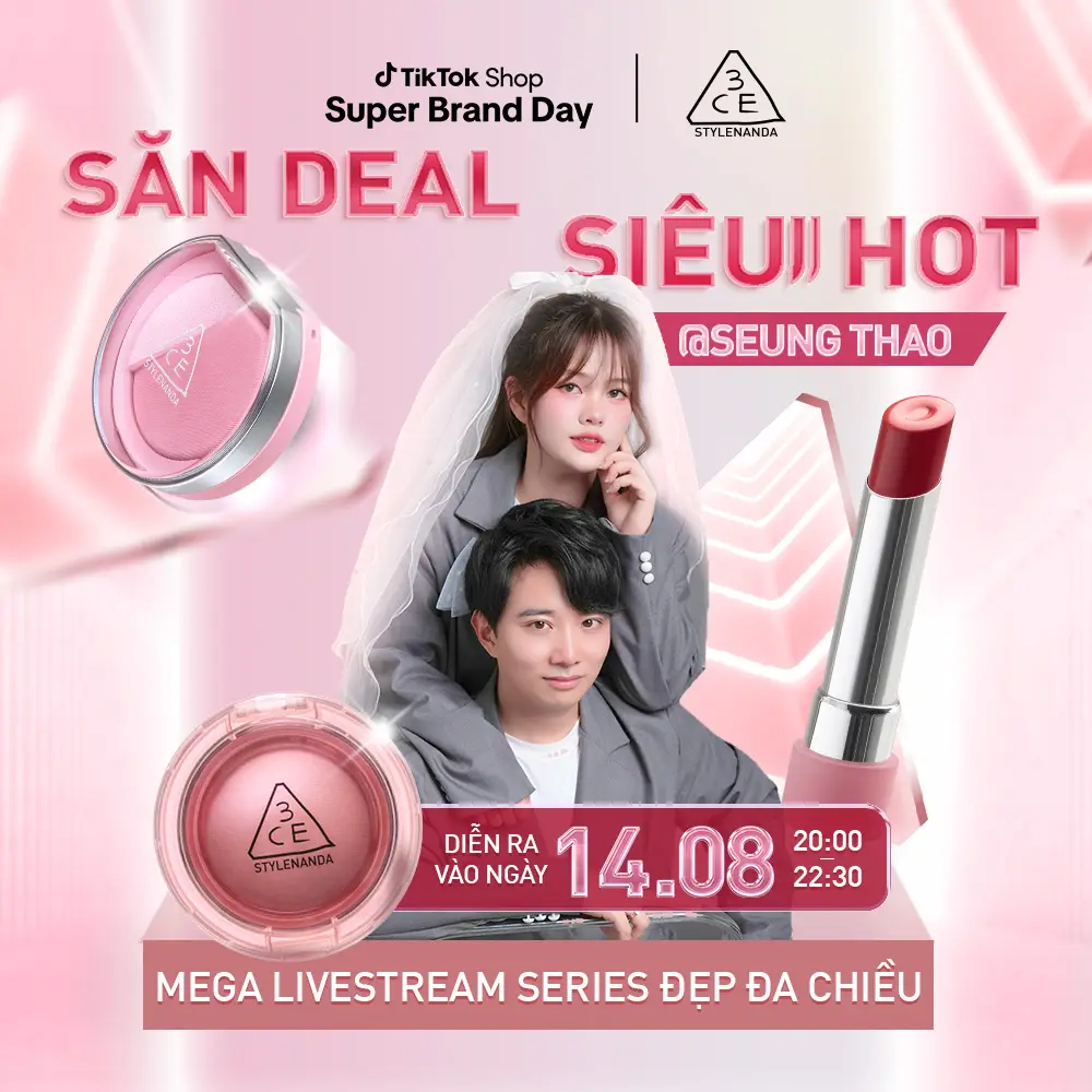 Đón xem ngay tại kênh TikTok @🇰🇷Seung Thảo🇻🇳 săn deal hời cùng 3CE nha 🩷 #3CE #3CEVN #3ce_vietnam #3CEVietnam #3andChiEm #muataitiktokshop #depdachieu
