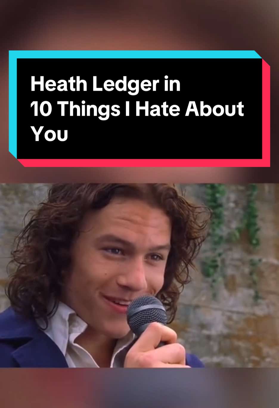A lot for a High Schooler!! #10thingsihataboutyou #heathledger #teenmovies #nostalgia #Love #millennial 