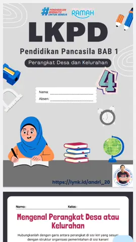 LKPD P. PANCASILA KLS 4 - STRUKTUR ORGANISASI DESA DAN KELURAHAN, yang mau file nya link ada di bio atau klik http://lynk.id/andri_20/jv0nzolnlke1