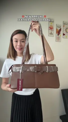 ‼️ NEW ARRIVAL ‼️ LEATHER SHOULDER BAG #leatherbag #shoulderbag #univeristybag #trendingbag 