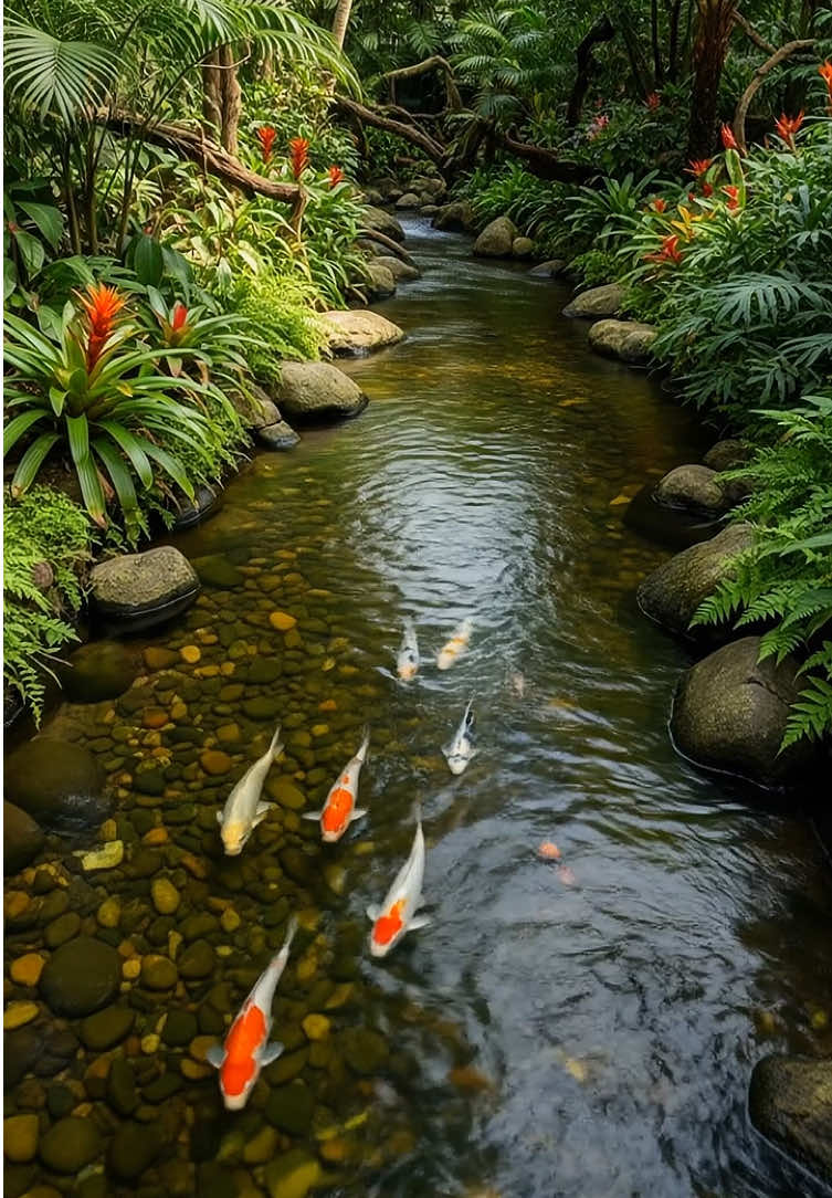 landscape sungai buatan untuk aviari🌿✨ #taman #aviary #landscape #gardenproject #naturelover #trendingtiktok 