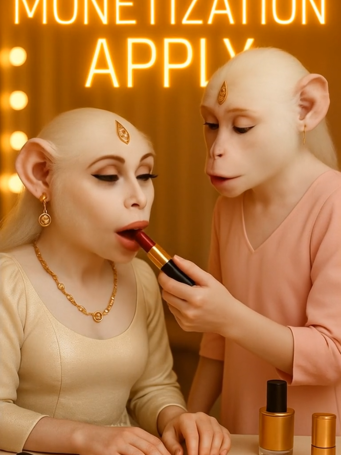 monkey magic💄bridal 😍 funny makeup 💋 animals #explore #trending #comedy #viral #funny #cat #magic 