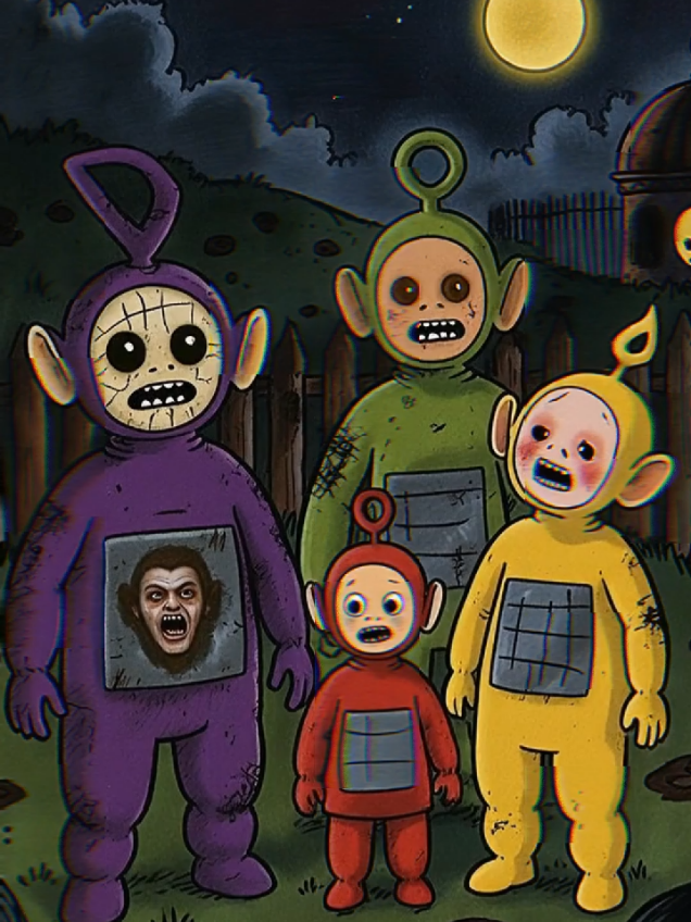 TELETUBBIES — Four Shadows Still Walk at Night 🌒 #teletubbies #scary #story #mystery #truestory 