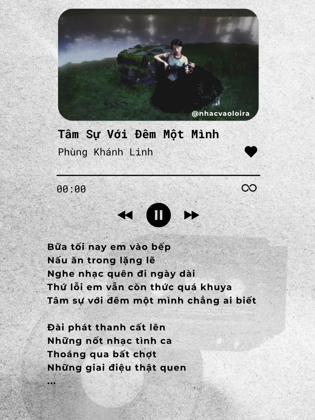 #tamsuvoidemmotminh by #phungkhanhlinh #nhacvaoloira #muzik4soul #thinhhanh #xuhuong #nhachaymoingay #nhacchill #tamtrang