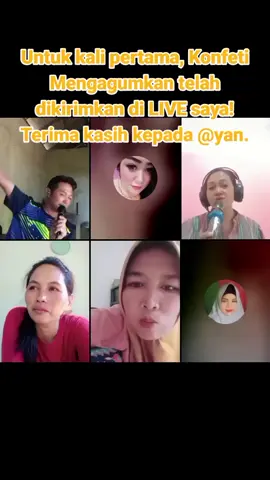 Saya sangat menghargainya! Terima kasih, yan! Ini kali pertama saya melihat Hadiah ini di LIVE saya. @yan #livegift #marvelousconfetti #konfetimengagumkan 