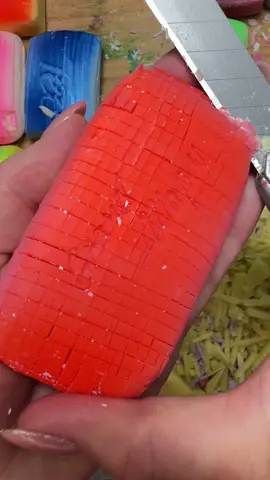 Cutting soap cubes #soapasmr #soapcutting #satisfying 