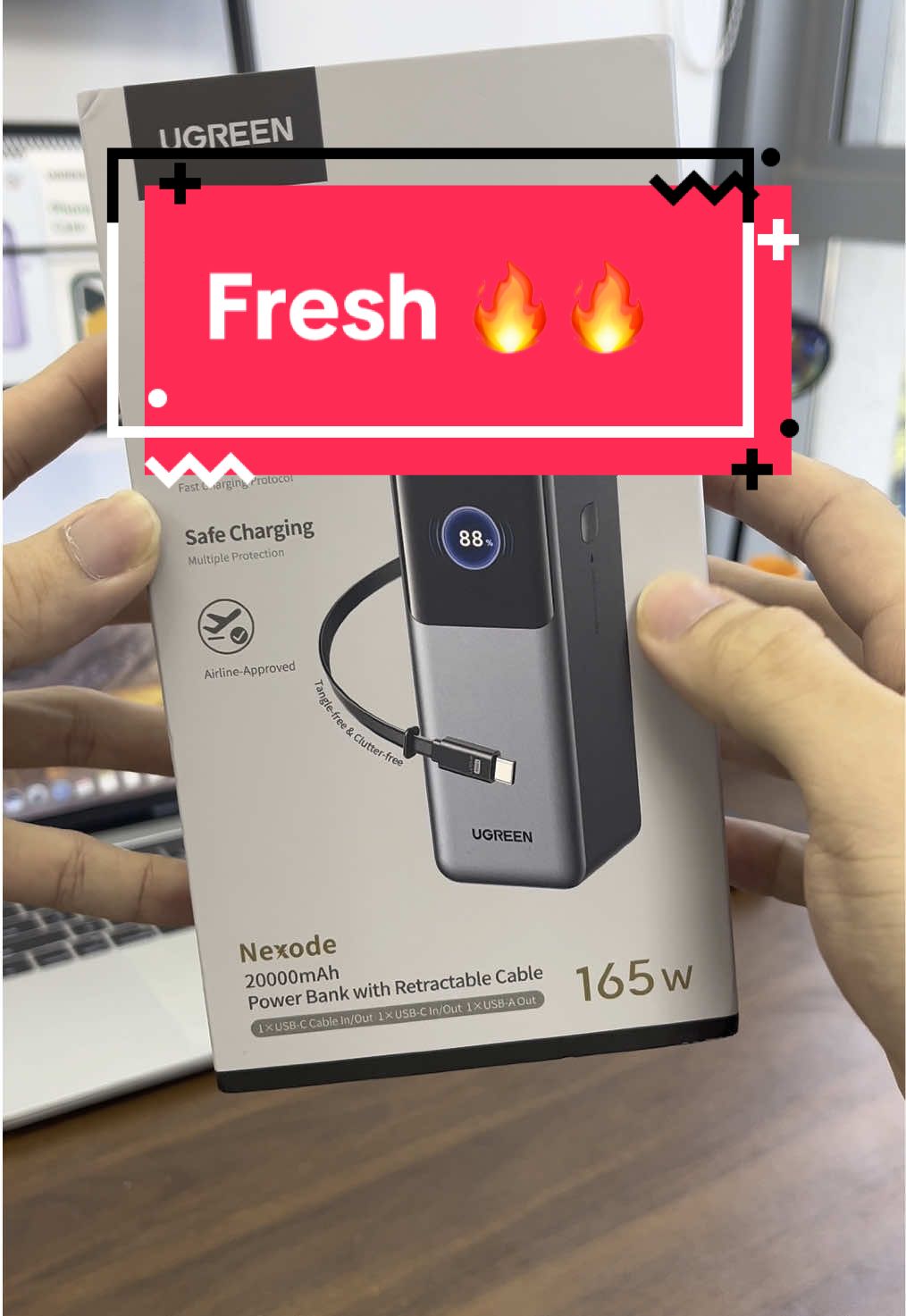 D Fresh 🔥Fresh 🔥 Ugreen 165w 20000mah powerbank 💯 Flight approved best utk camping hiking dan travel ✅ #ugreen #ugreenfastcharging #ugreenofficial #ugreenmalaysia #gan #malaysiantiktok #madeforiphone #powerbankmurah #mfi #fyp #malaysia #fyppppppppppppppppppppppp #fyp #fastcharging #legit 