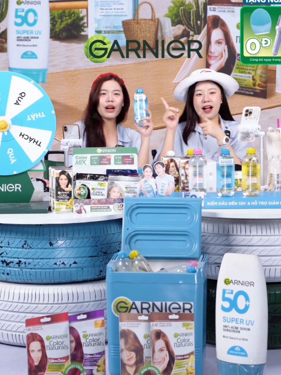 Chốt đơn ngay tẩy trang phù hợp với da của mình nào 🩵💚 #garnier #garnier_vn #garniervn #muataitiktokshop #goclamdep #reviewlamdep #tiktoklive #taytrang #nuoctaytrang #depdachieu 