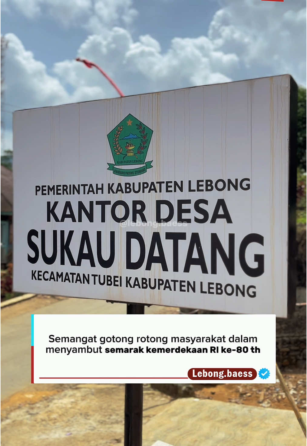 Semangat gotong rotong masyarakat dalam menyambut semarak kemerdekaan RI ke-80 tahun.  Mana nih desa yang lainnya? 📍Desa Sukau Datang, Tubei, Kab. Lebong 🎥fb. Oka Ridiansyah  ………………………….. Follow :  Ig dan Tiktok @lebong.baess  Fb. Lebong Baess #lebongbaess #lebong_baess #lebong #bengkulu #fyp  #fypシ゚  #bengkulutiktok #bengkulufyp 