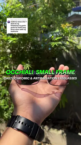 Replying to @Hye Yoon occhiali small frame photochromic and antiradiation eyeglasses. #eyeglasses #sunglasses #sunglass #photochromiceyeglass #antiradiationglass #eyewear 
