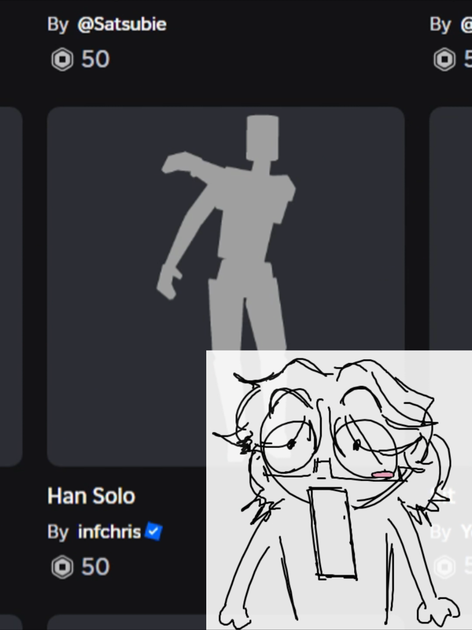 this is amazing thank you ugc emotes #hansolo #roblox #starwars #robloxemotes 
